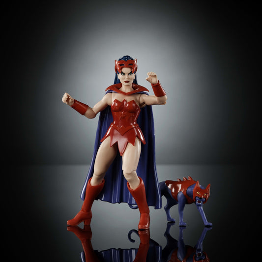 Masters of the Universe Origins Figura de Ação Cartoon Collection Catra de 5.5 polegadas