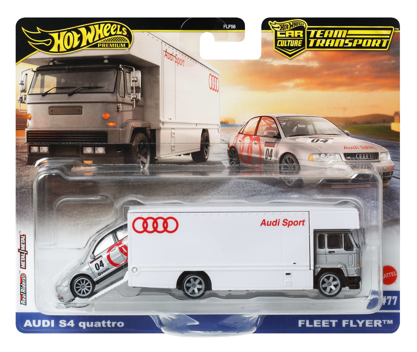 Hot Wheels Collector Vehículo de Colección Auto Transportador Audi S4 Quatro
