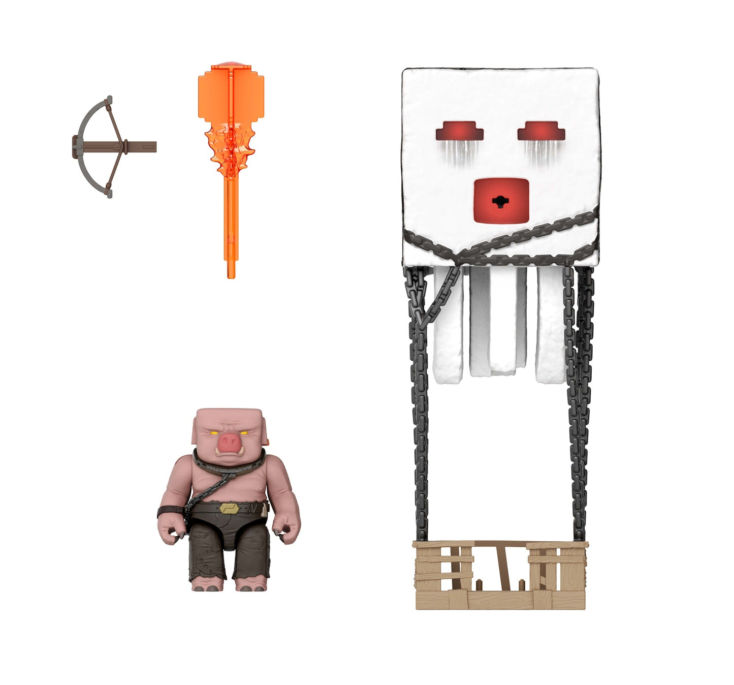 Minecraft Filme Figura de Brinquedo Ataque Explosivo do Ghast