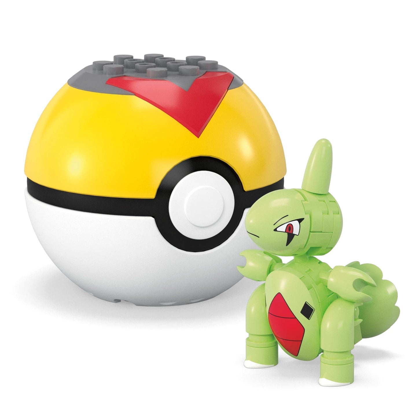 MEGA Pokémon Jogo de Construção Pokébola Colecionável Larvitar