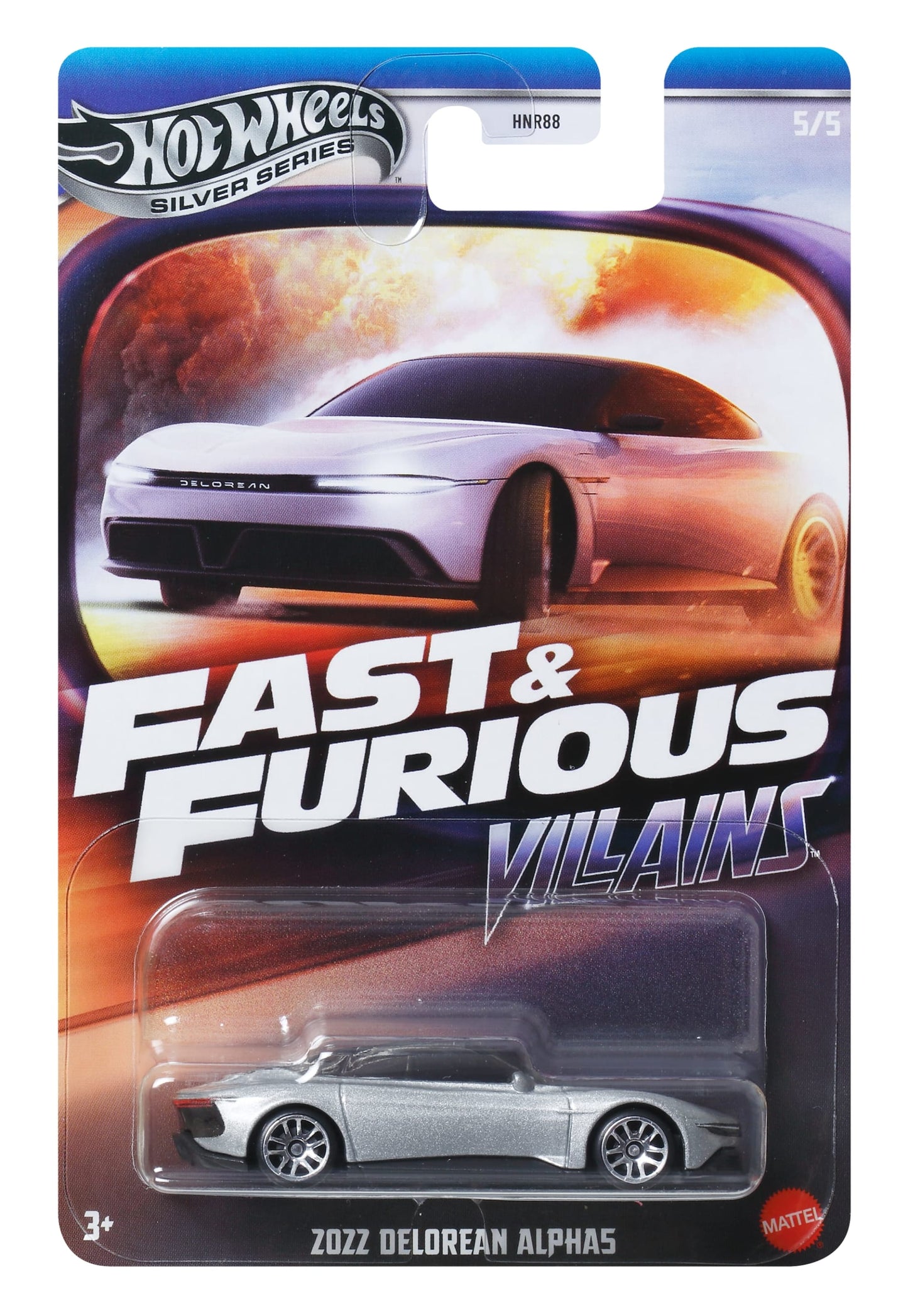 Hot Wheels Collector Vehículo de Colección Fast & Furious 2022 DELOREAN ALPHA5