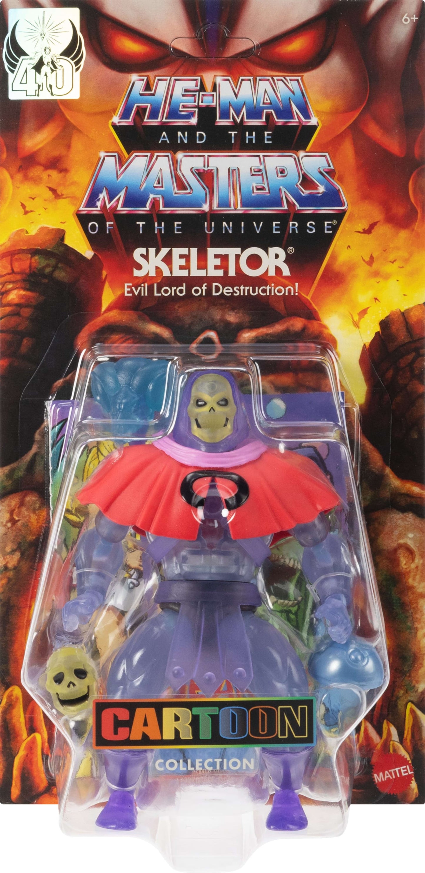 Masters of the Universe Origins Figura de Ação Cartoon Collection Esqueleto Invisible de 5.5 polegadas