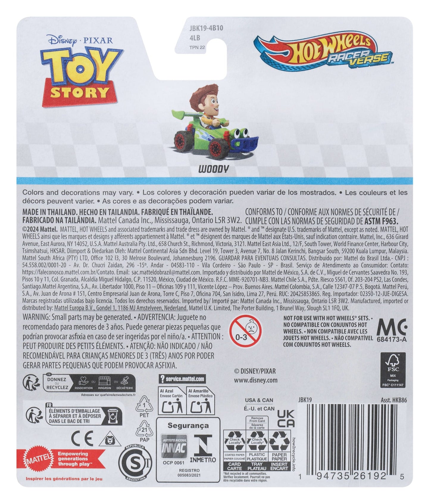 Hot Wheels RacerVerse Veículo de Brinquedo Woody