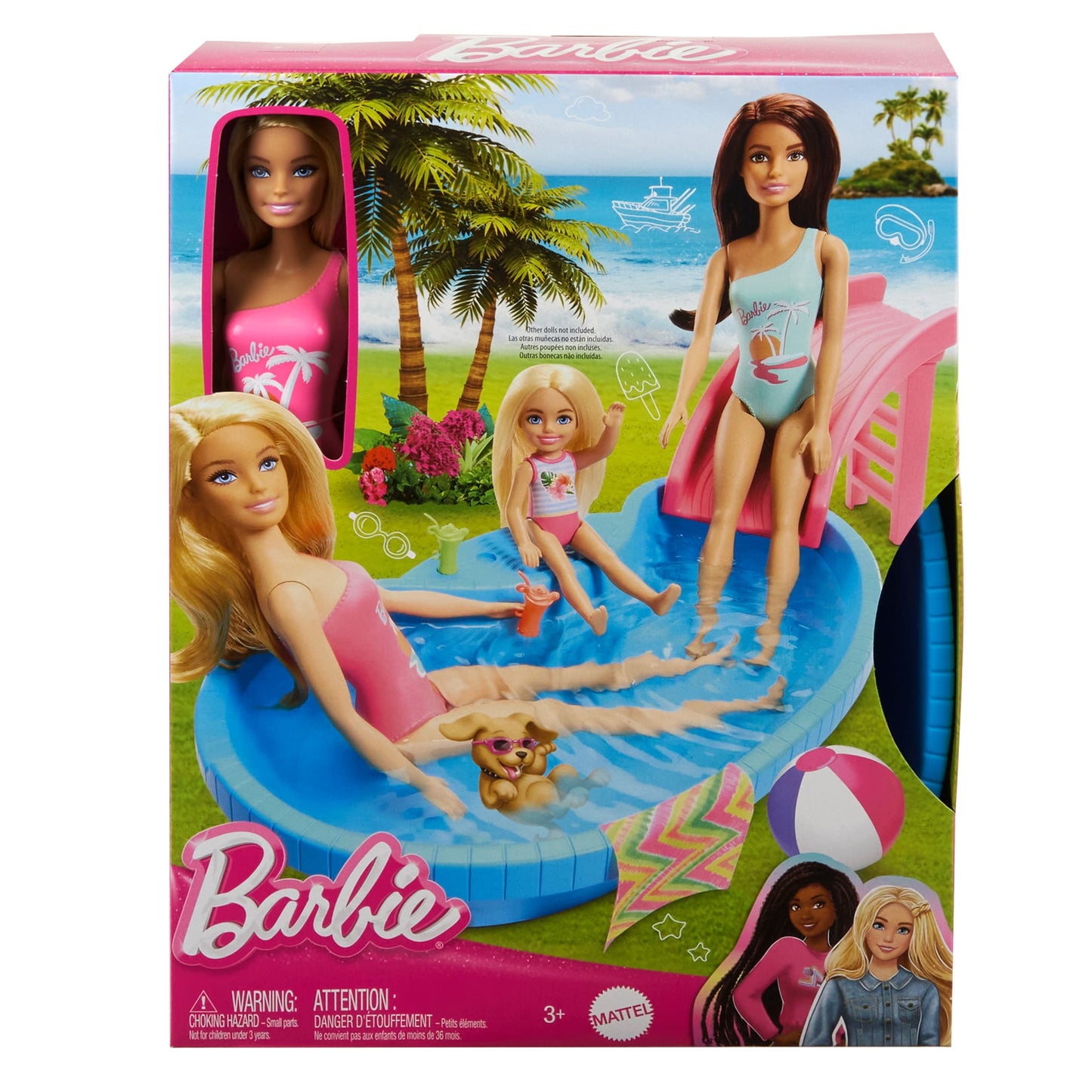 Barbie Set de Juego Alberca Glam con Muñeca