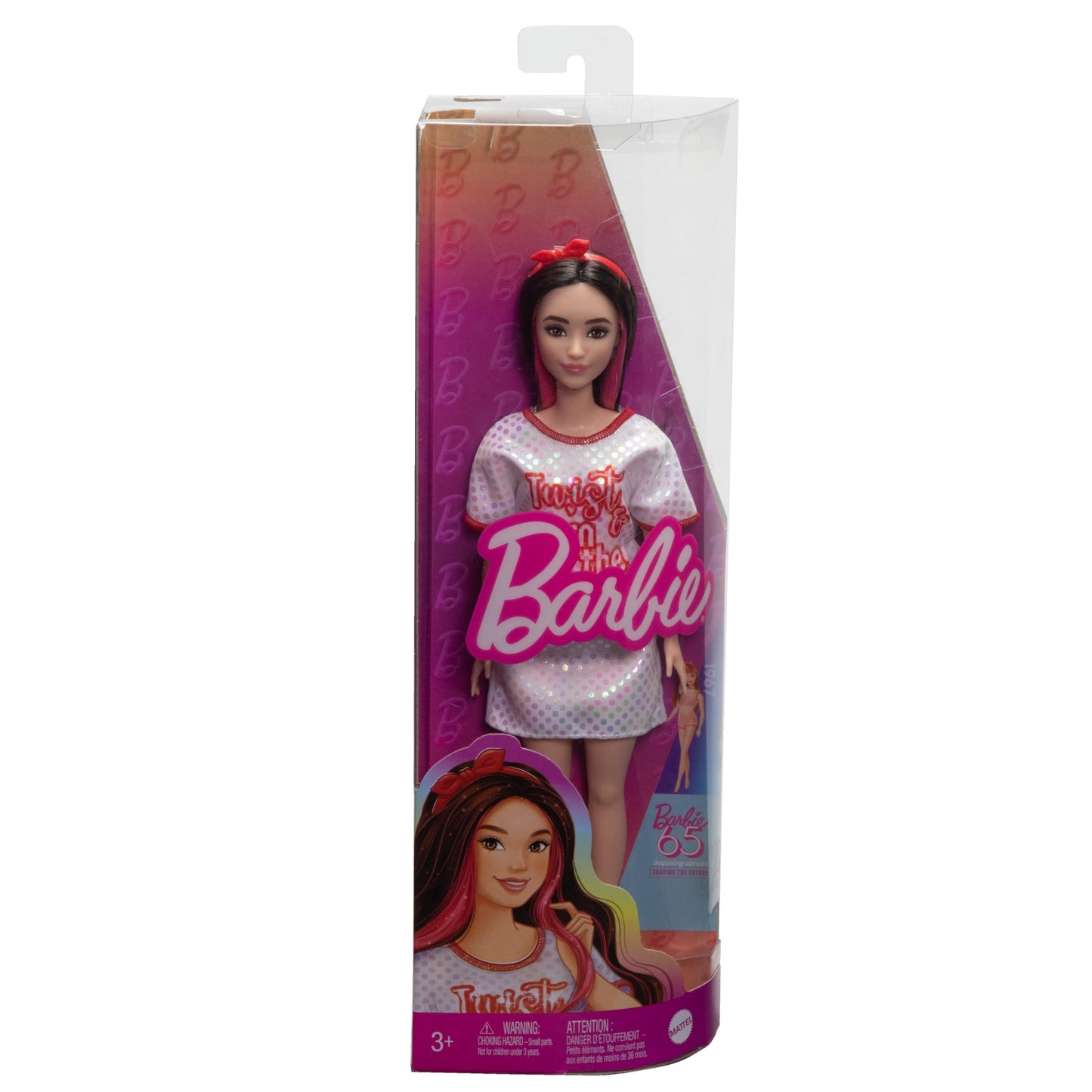 Barbie Fashionistas 65Eanniversaire Poupée214, Robe Twist ‘N Turn