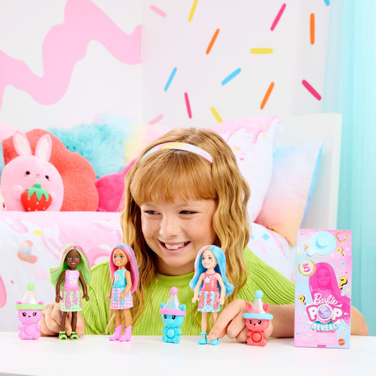 Barbie Pop Reveal Chelsea Série Frappés Poupée, 5Surprises