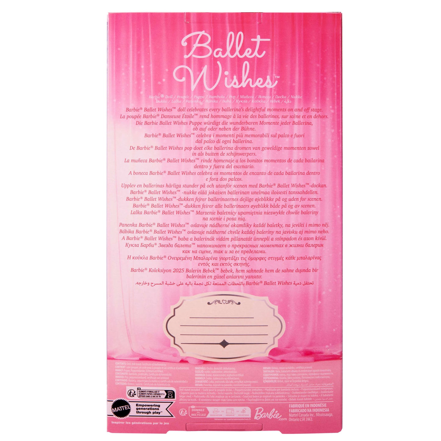 Barbie Signature Boneca de Coleção Ballet Wishes