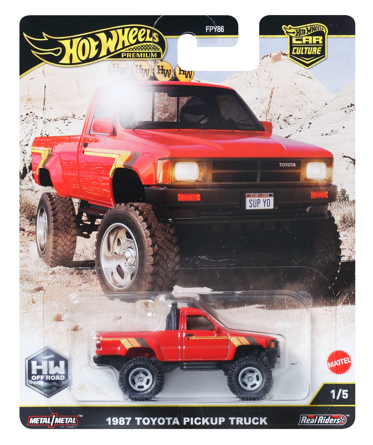 Hot Wheels Collector Vehículo de Colección 1987 Toyota Pickup Truck