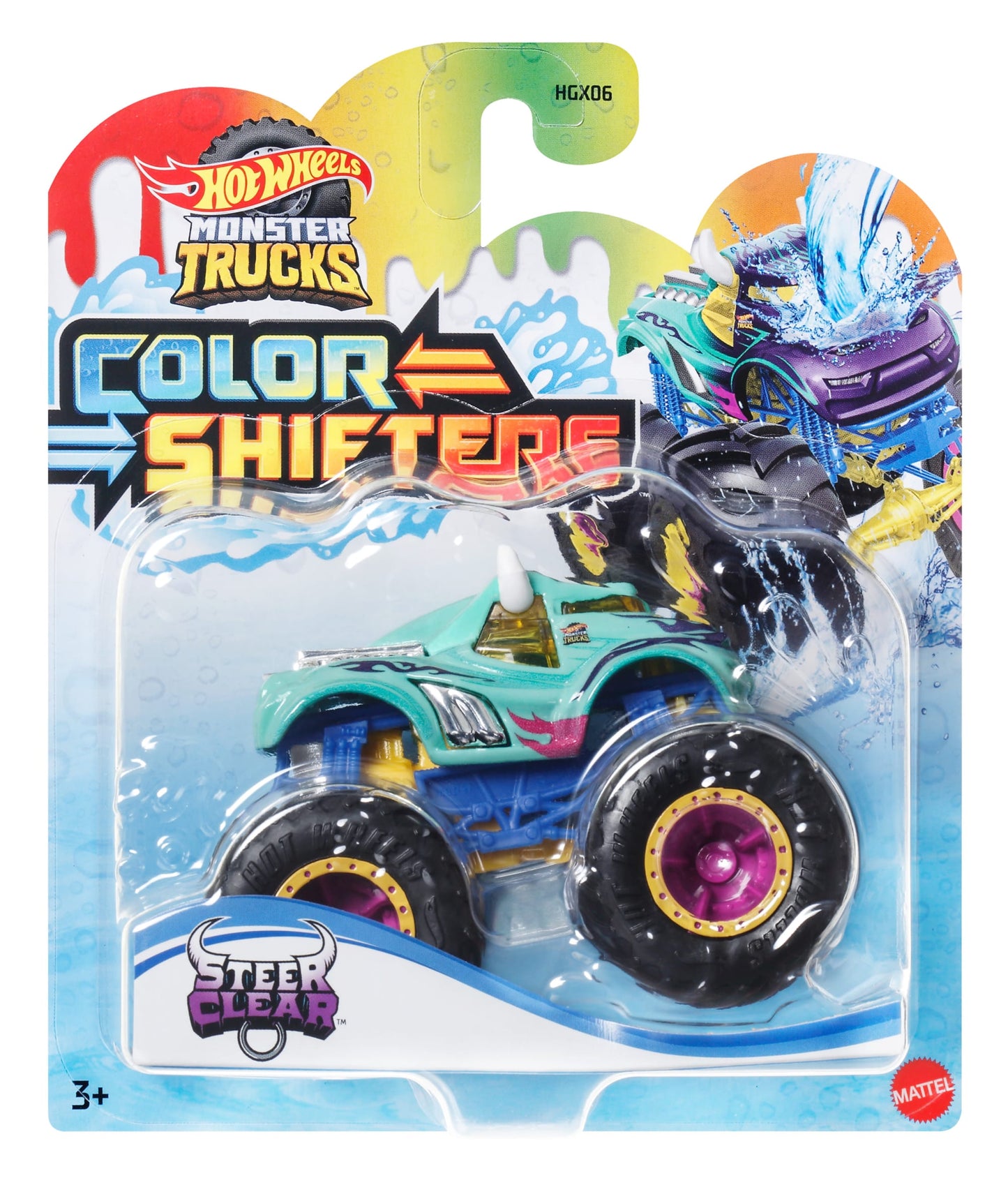 Hot Wheels® Monster Trucks Color Shifters™ Camion, Échelle1:64