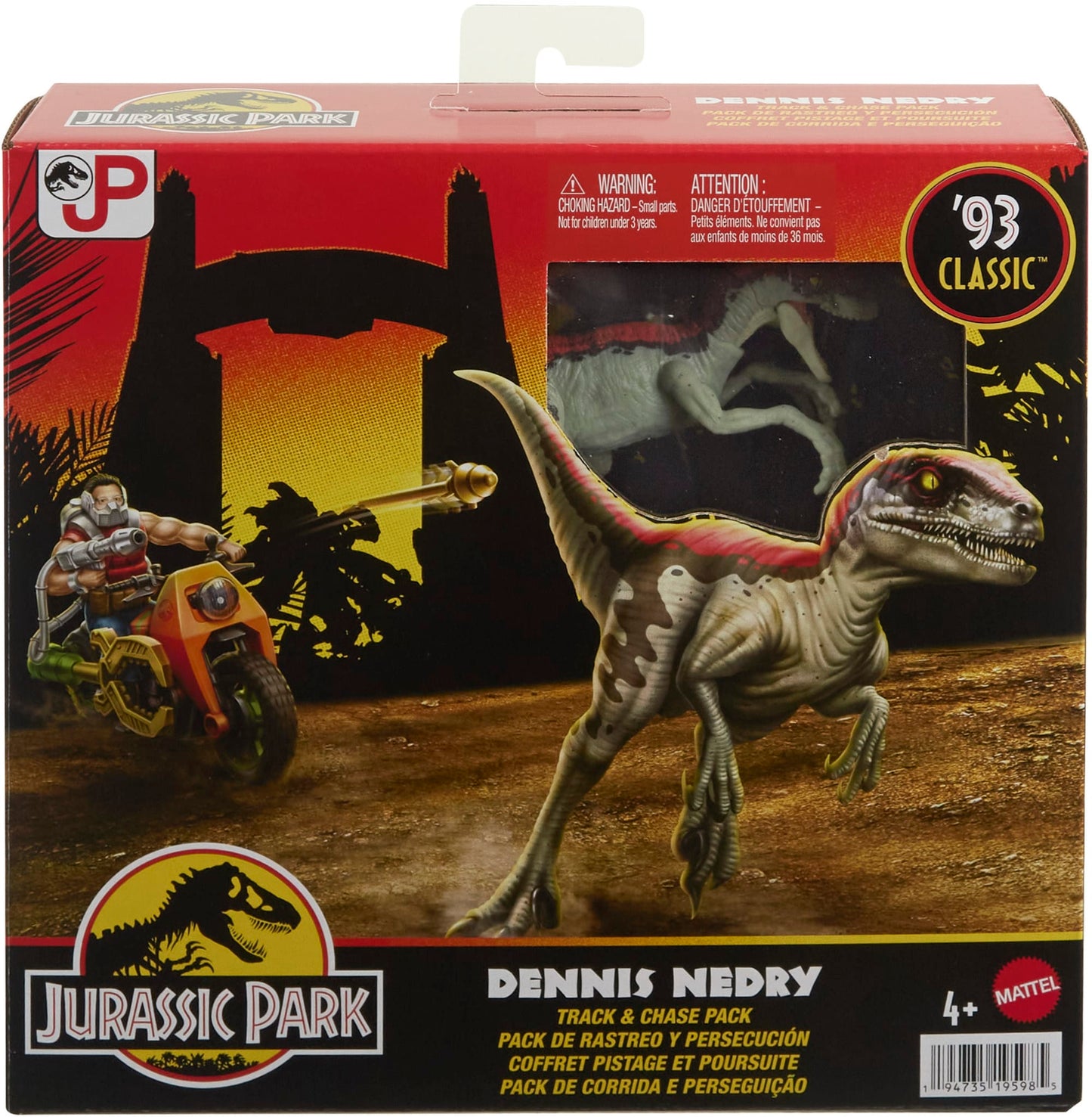 Jurassic Park Pistage et Poursuites, dennis Nedry Classique1993