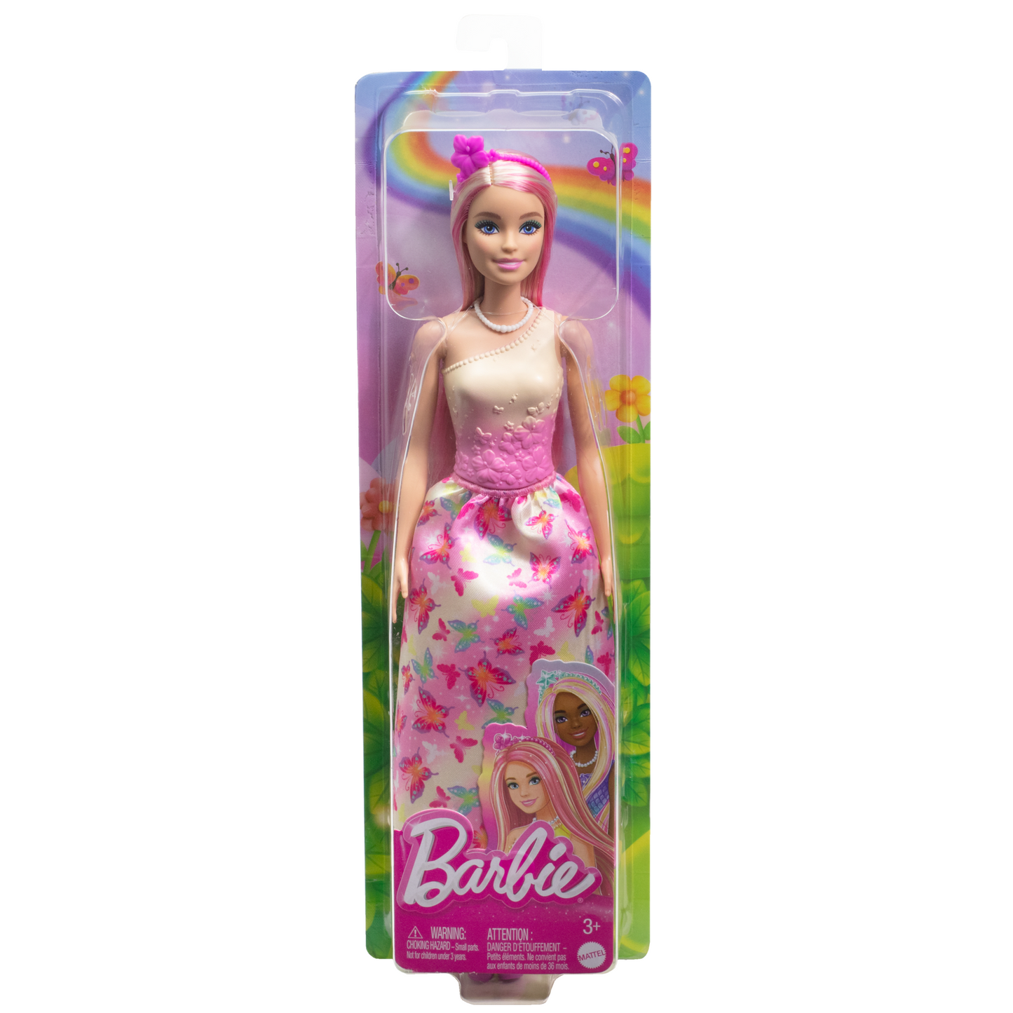 Barbie Fantasía Muñeca Doncella Vestido de Ensueño Rosa