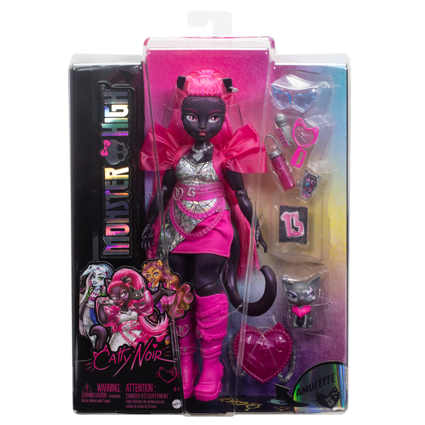 Monster High Catty Noir Fashion Doll With Pet Cat Amulette And Accessories