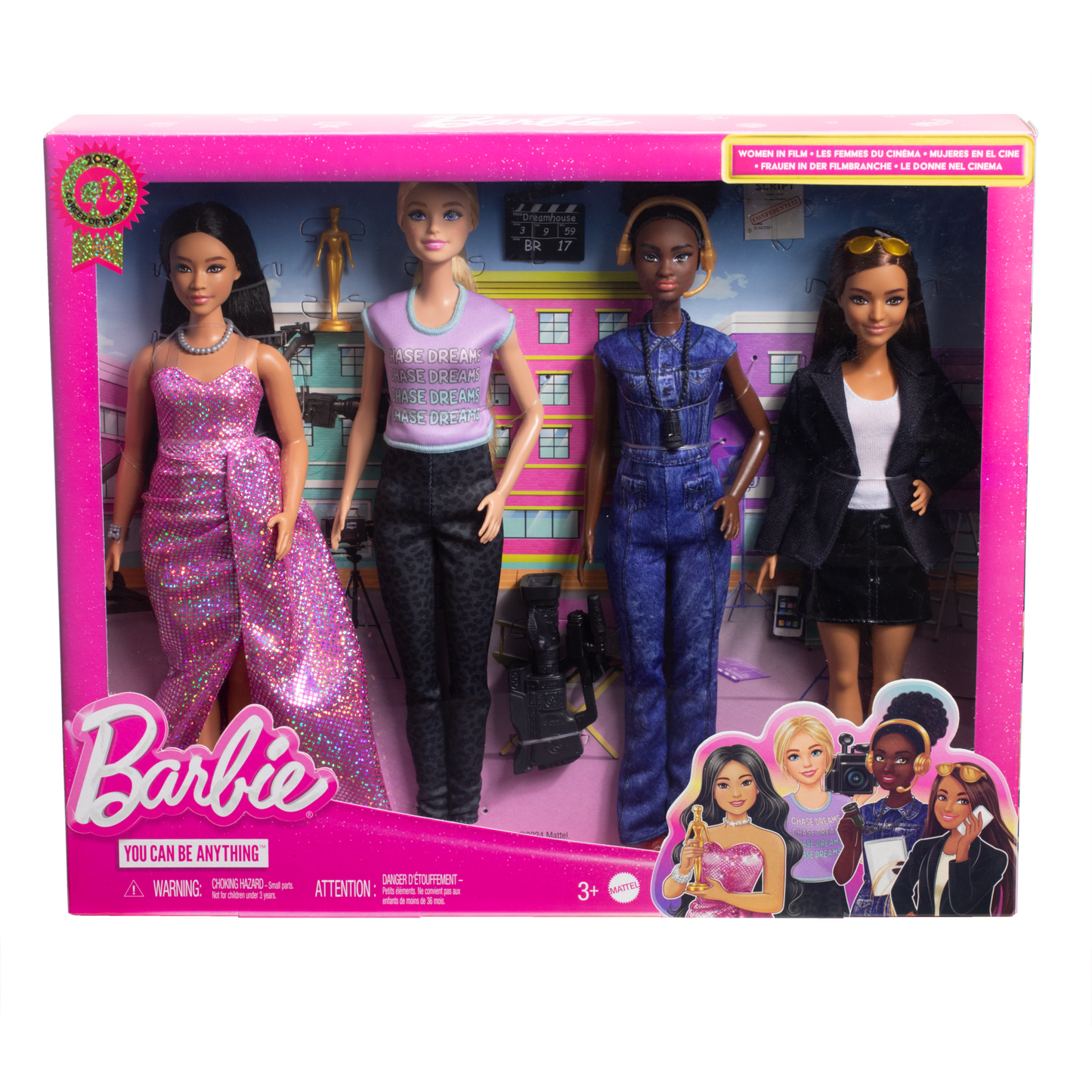 Barbie-Métiers de L’Année-Coffret de 4Poupées Barbie