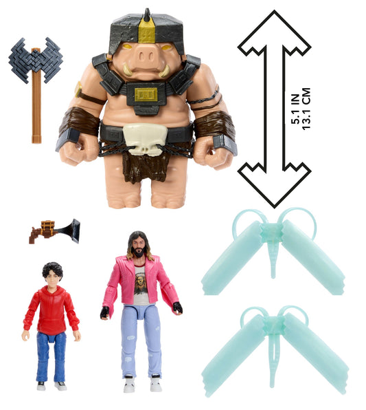 Minecraft A Well-Crafted Escape Figure Pack With 3 Action Figures & 4 Accessories Inspired By The Movie