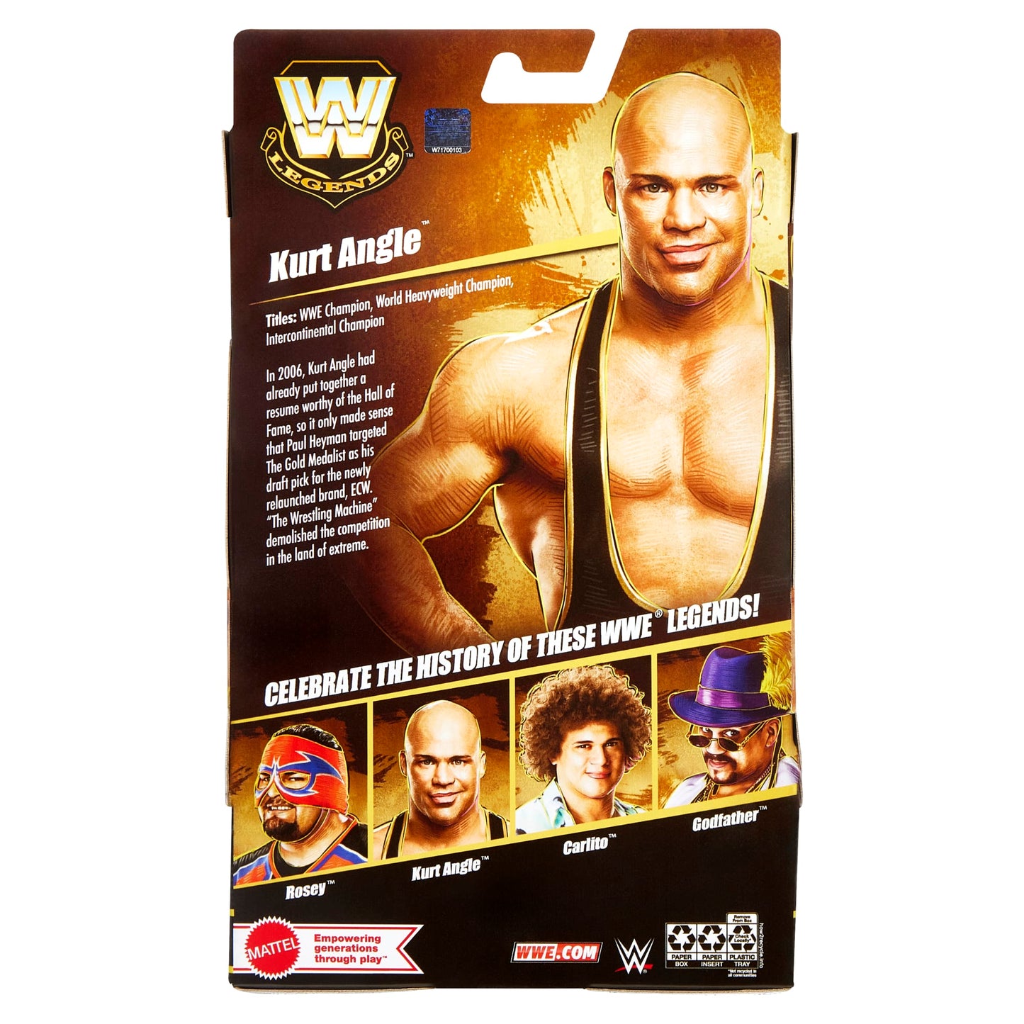 Wwe Collection Elite Legends Série 26 Figurine Kurt Angle