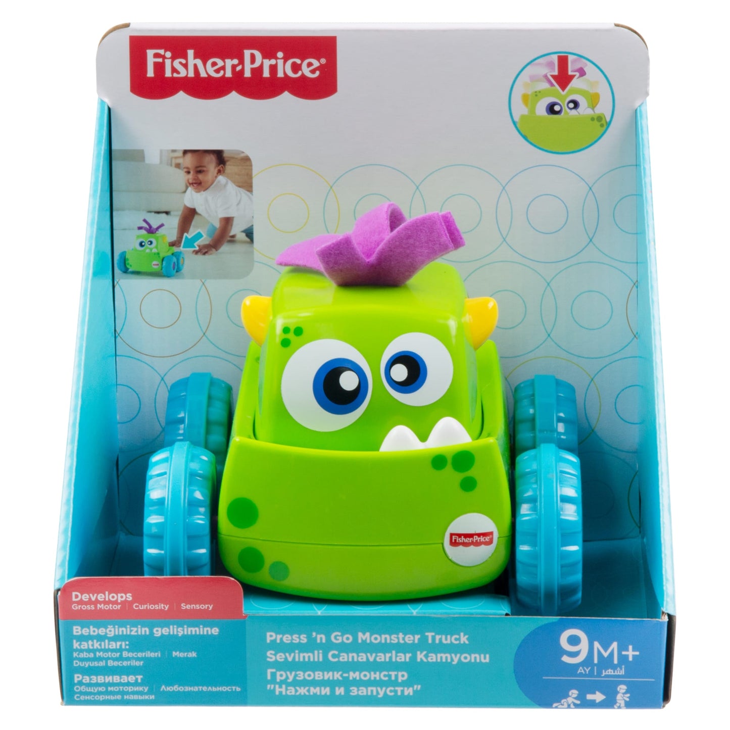 Fisher-Price Veículo de Brinquedo Monstro Rosa