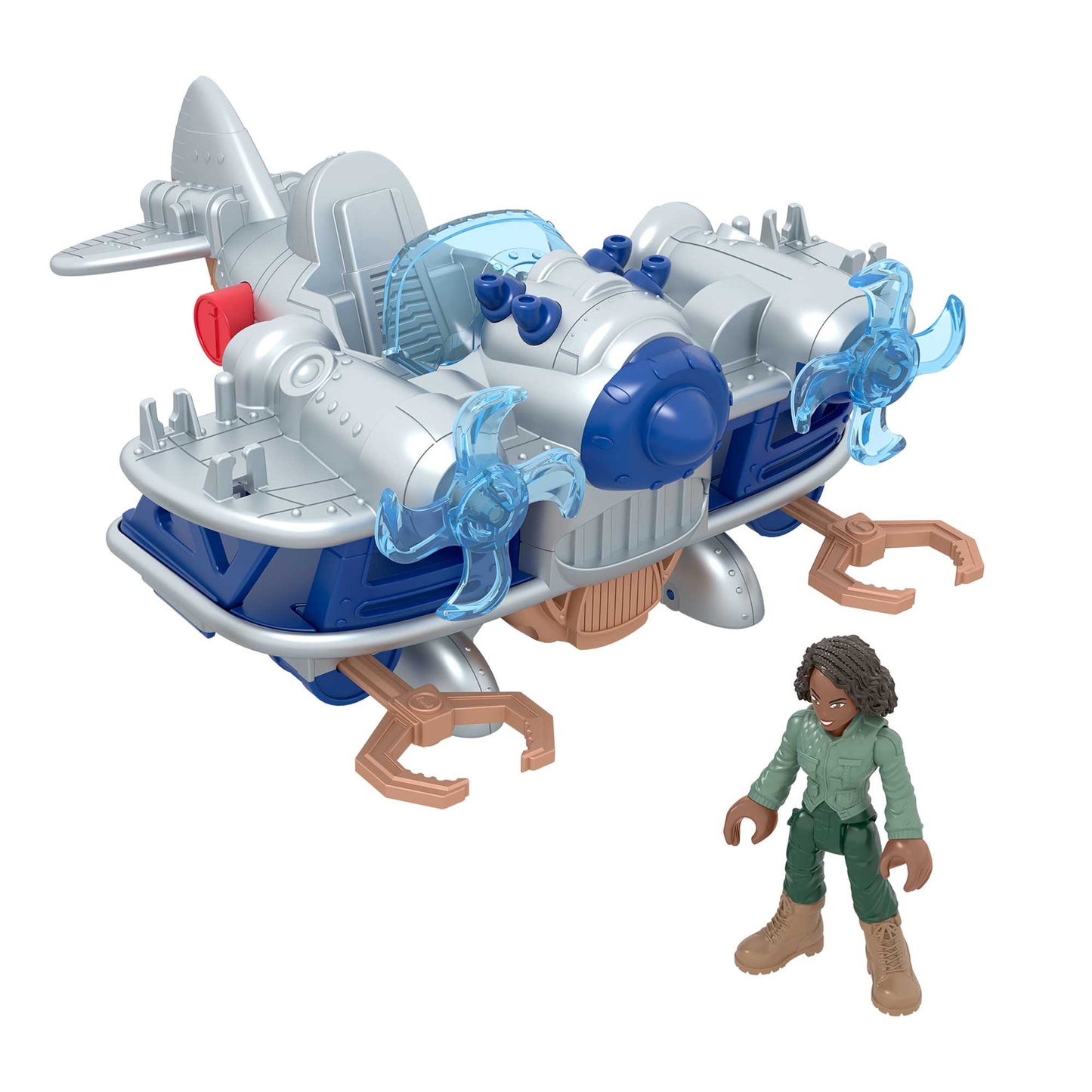 Imaginext-Jurassic World-Kayla et Son Avion-Coffret 4Éléments