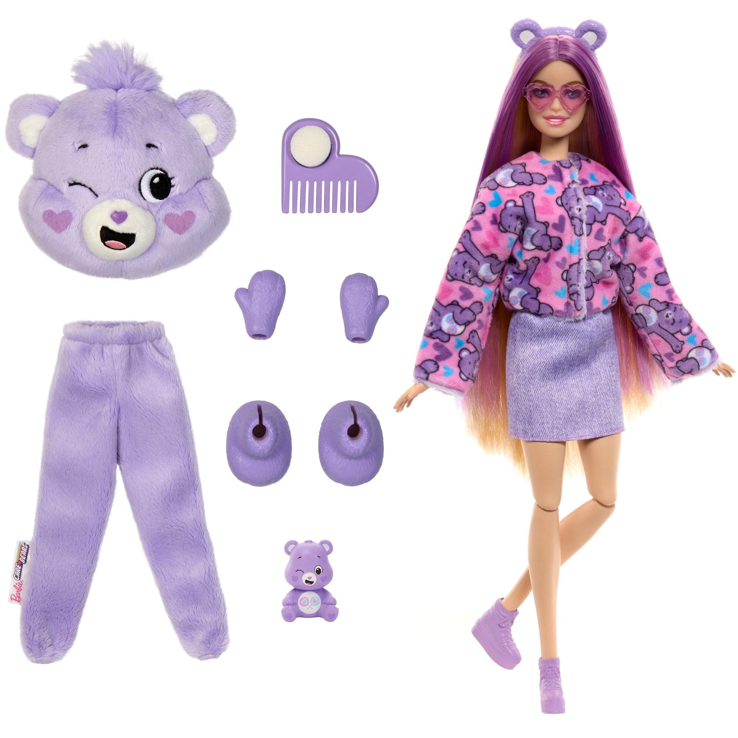 Barbie Cutie Reveal Care Bears Poupée et Acc. Costume Égalours