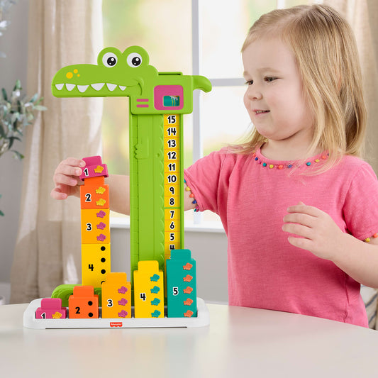 Fisher-Price L’Alligator des Additions. 10 Blocs à Empiler