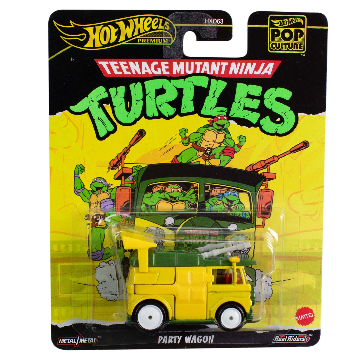 Hot Wheels Collector Veículo de Brinquedo Van de Festa TMNT