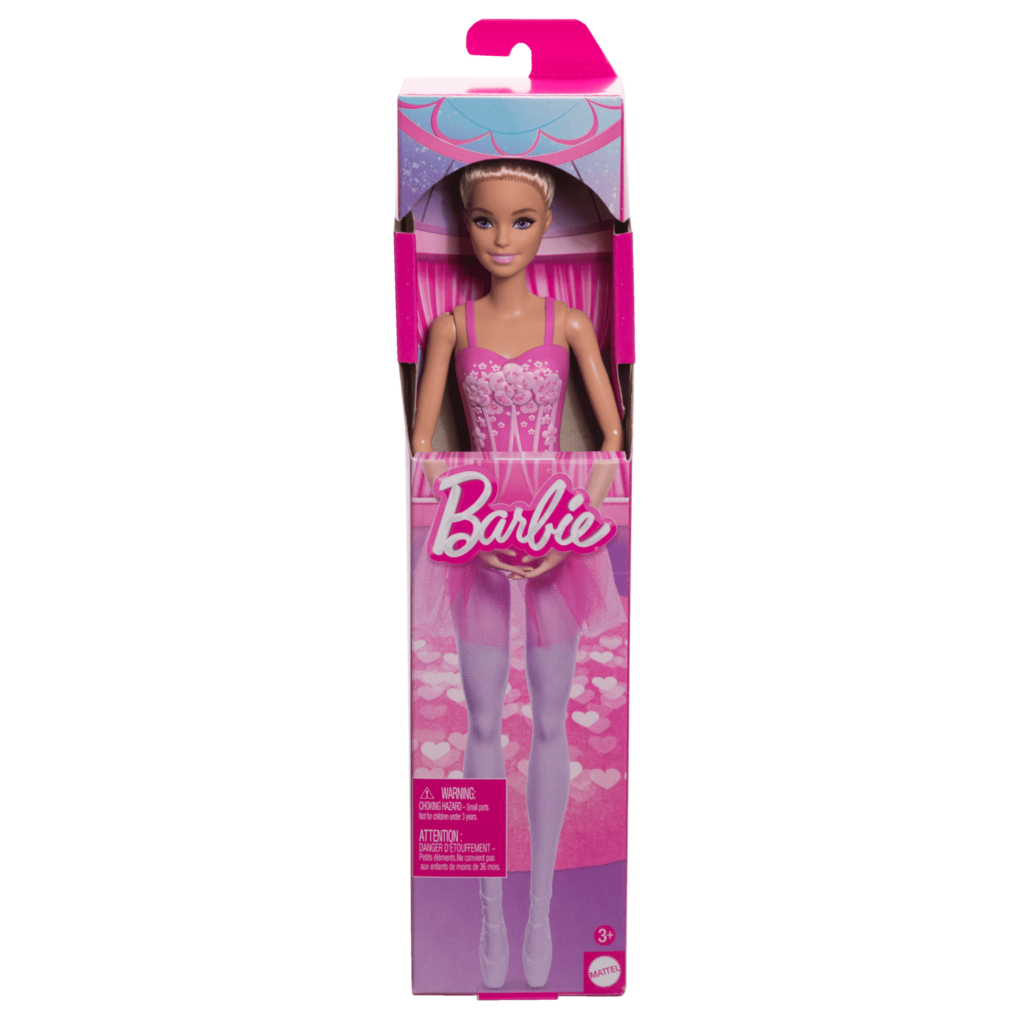 Barbie-Ballerine-Poupée Blonde Avec Tutu Violet Amovible