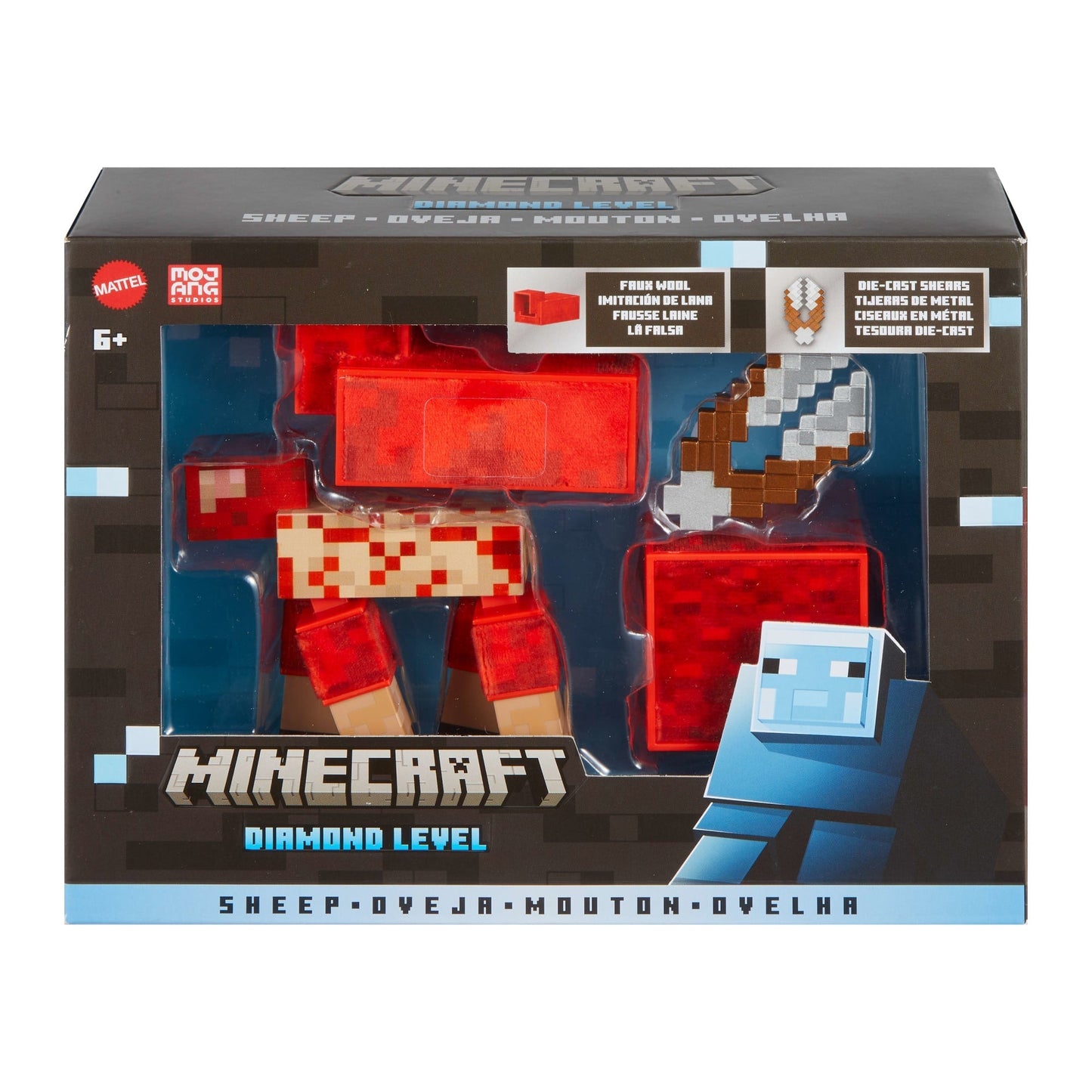 Minecraft Niveau Diamant Figurine Articulée 13,97Cm Mouton