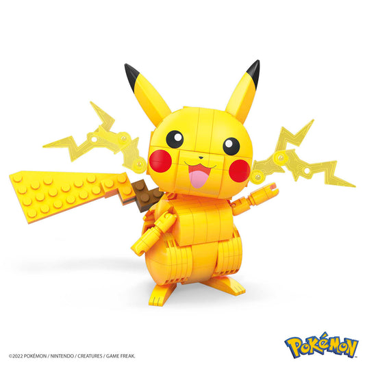 MEGA Pokémon Building Toy Kit Pikachu (211 Pieces) With 1 Action Figure For Kids