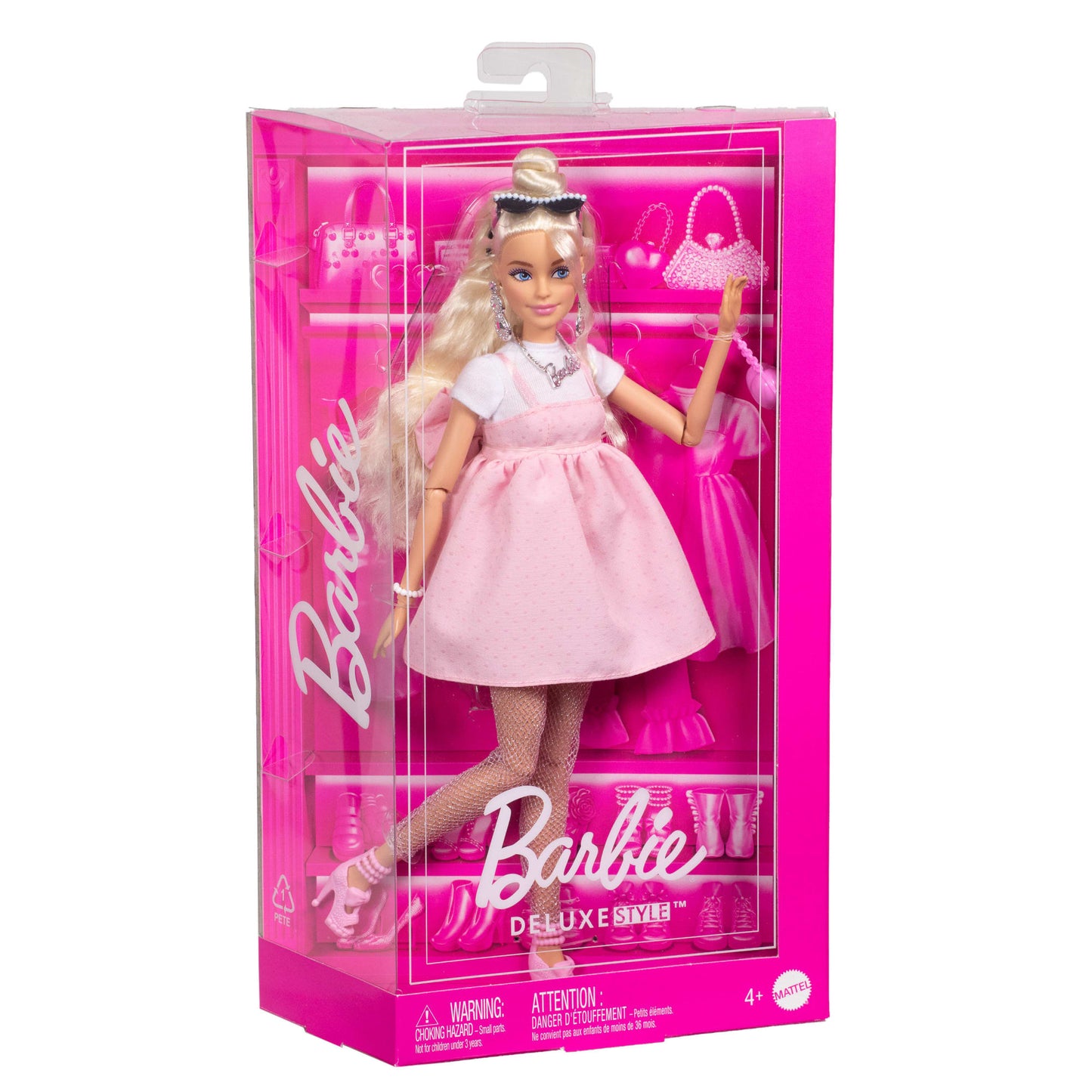 Barbie Style de Luxe Poupée3, Robe Barbiecore, Cheveux Blonds