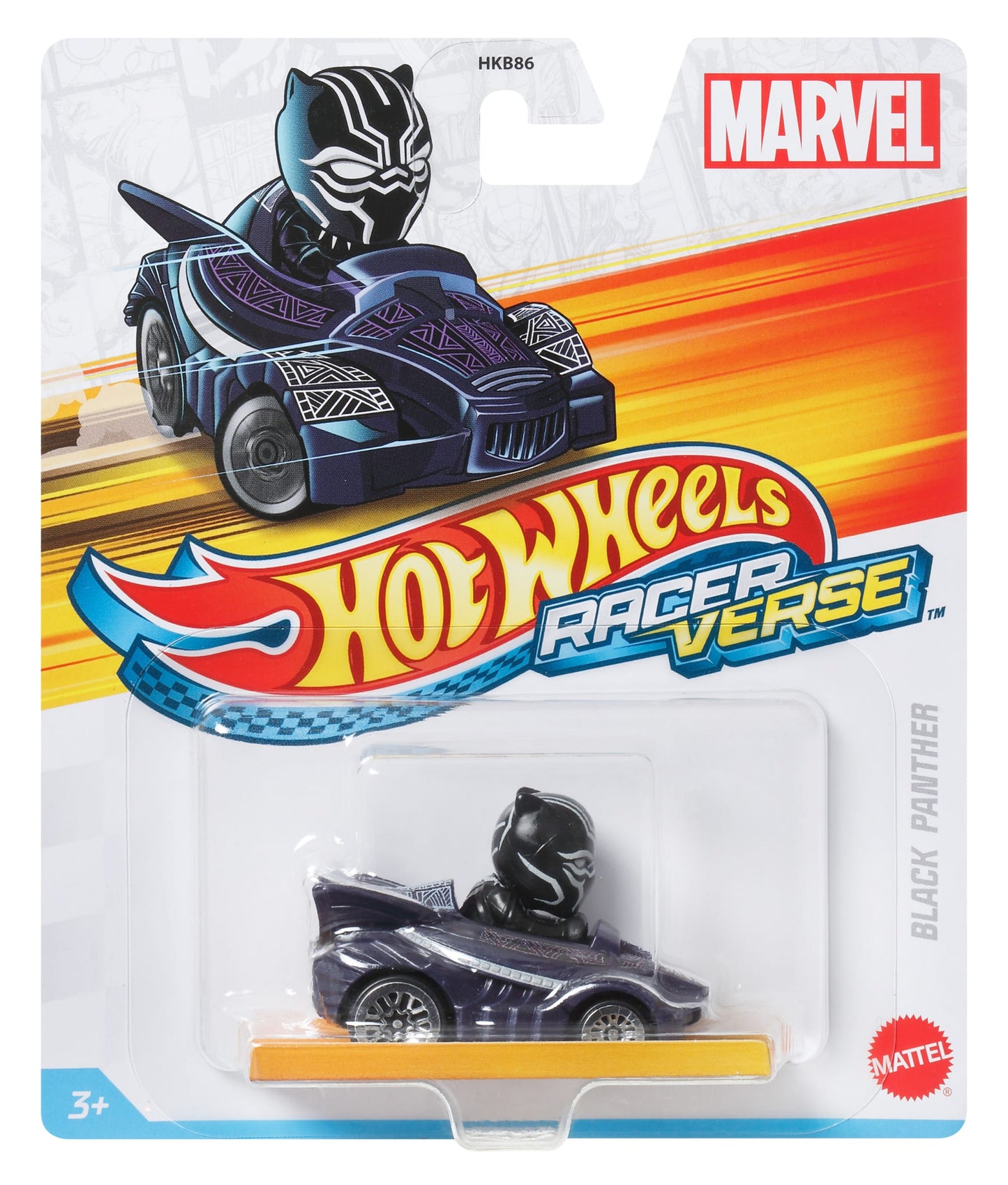 Hot Wheels RacerVerse Veículo de Brinquedo Black Panther no Jet