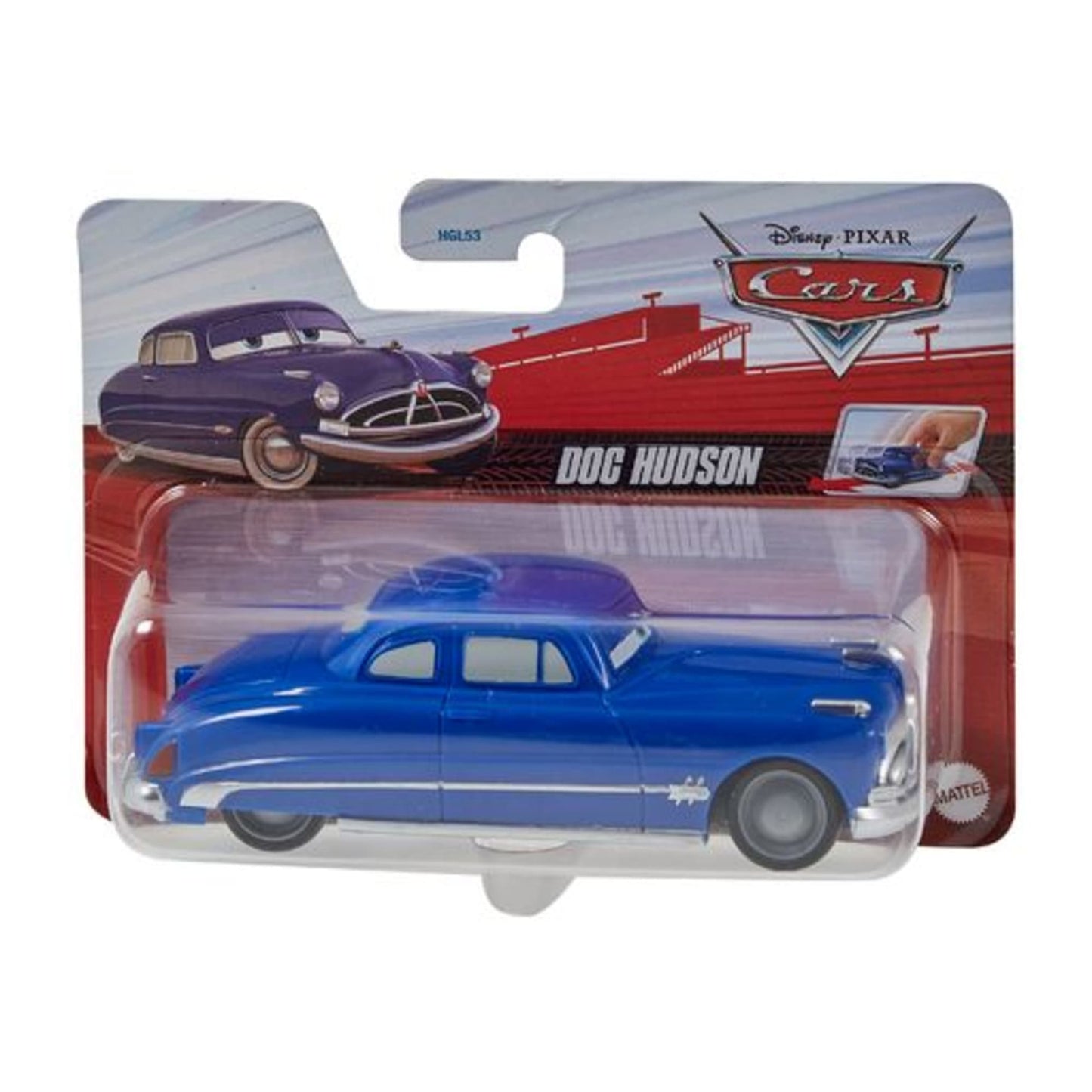 Cars de Disney y Pixar Pullback Vehículo de Juguete Doc Hudson
