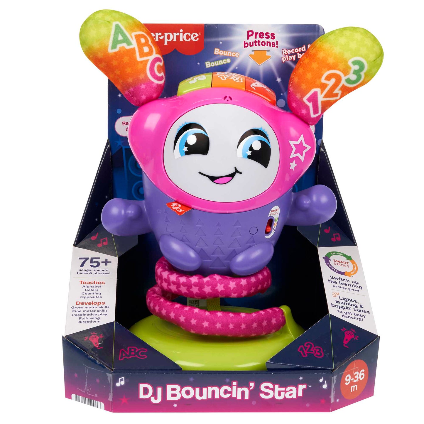Fisher-Price Juguete para Bebés Dj Belle Salta y Aprende