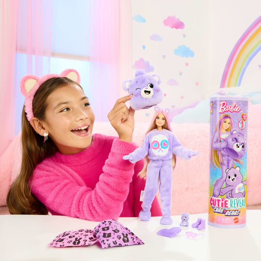 Barbie Cutie Reveal Care Bears Poupée et Acc. Costume Égalours