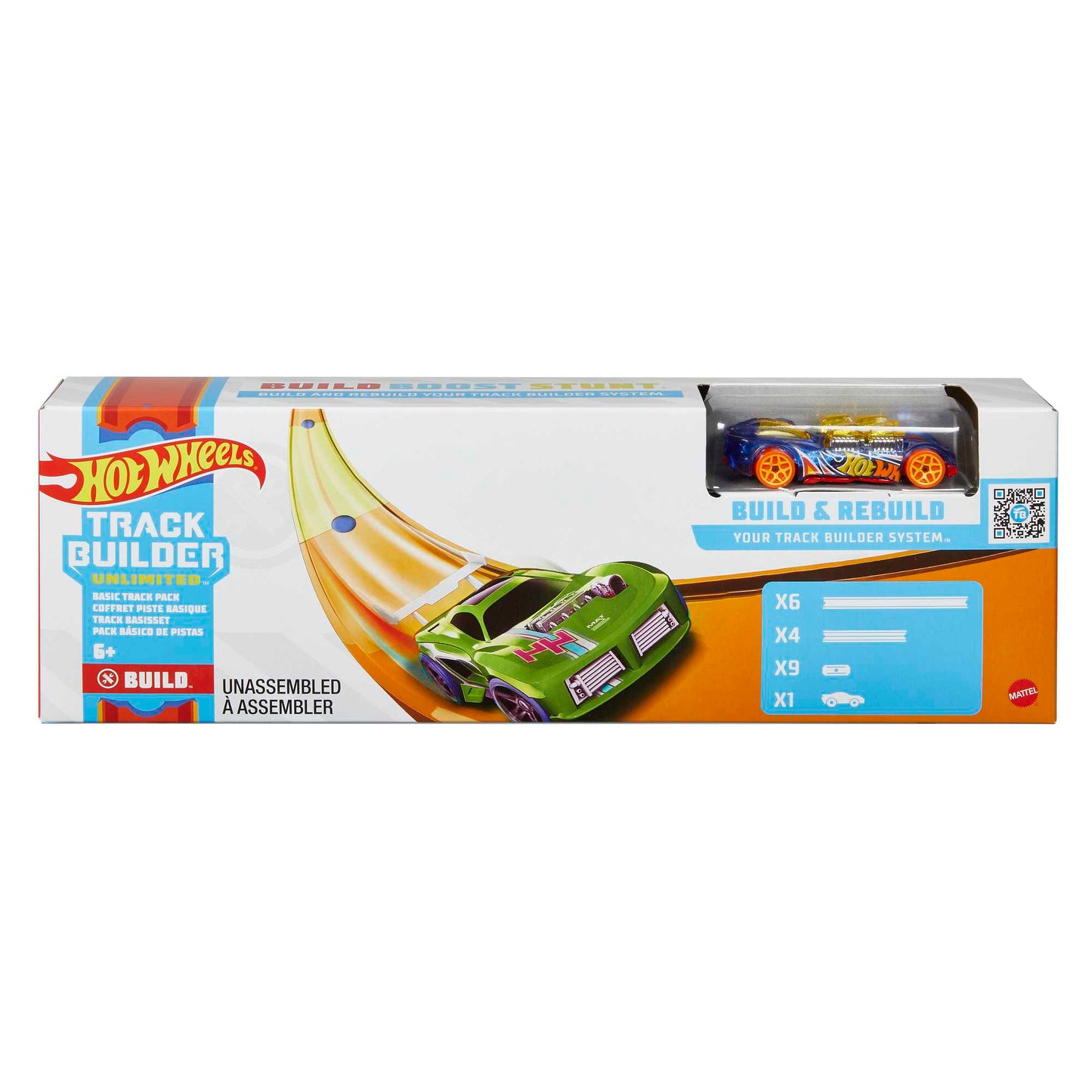 Hot Wheels Track Builder Unlimited Basic Track Pack, Track Set