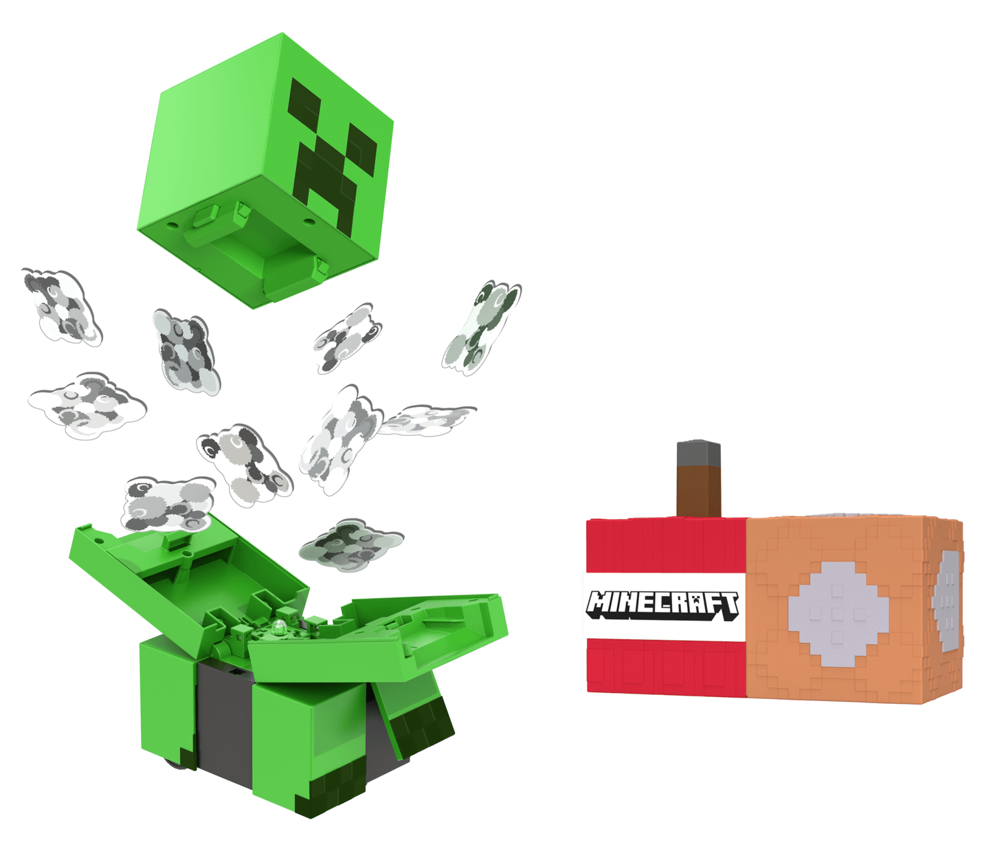 Minecraft Creeper Explosif Télécommandé, Lumières, Sons, Code de Contenu