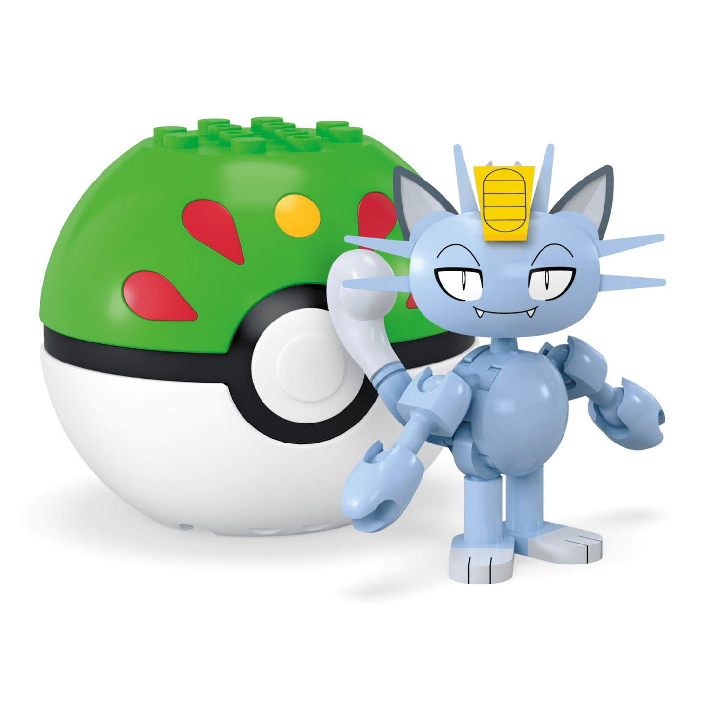 Mega Pokémon Figurine Articulée Miaouss D’Alola, 28Pièces