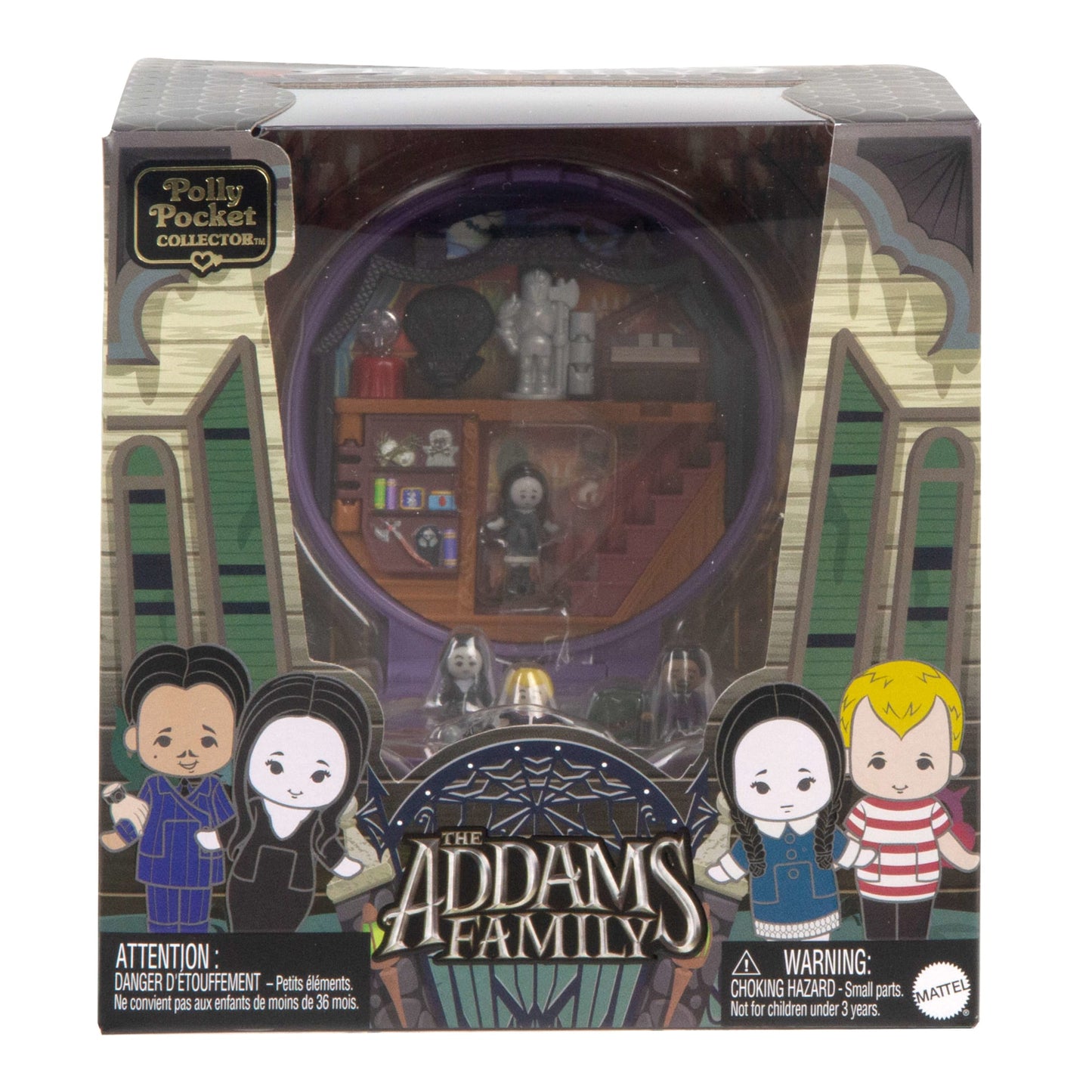Polly Pocket Collector The Addams Family Compact, Special Edition Dolls And Playset