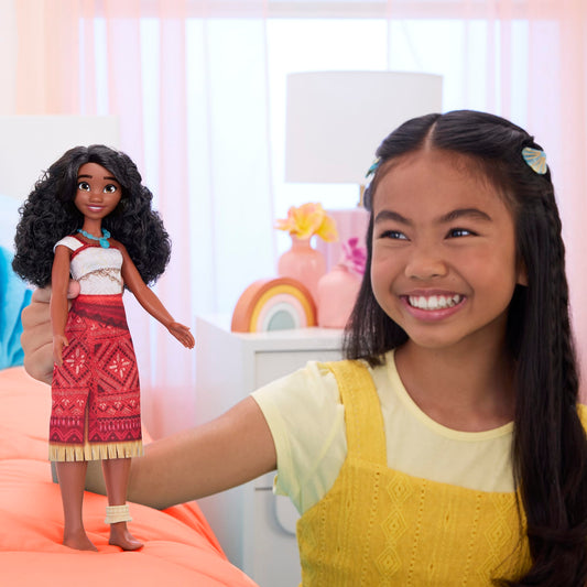 Disney Moana 2 Poupée Mode et 2 Acc. Moana, Tenue Amovible