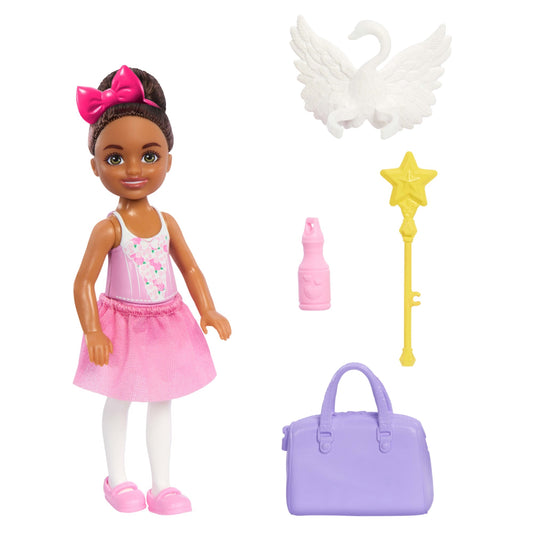 Barbie Chelsea Poupée Ballerine et Accessoires, Brunette