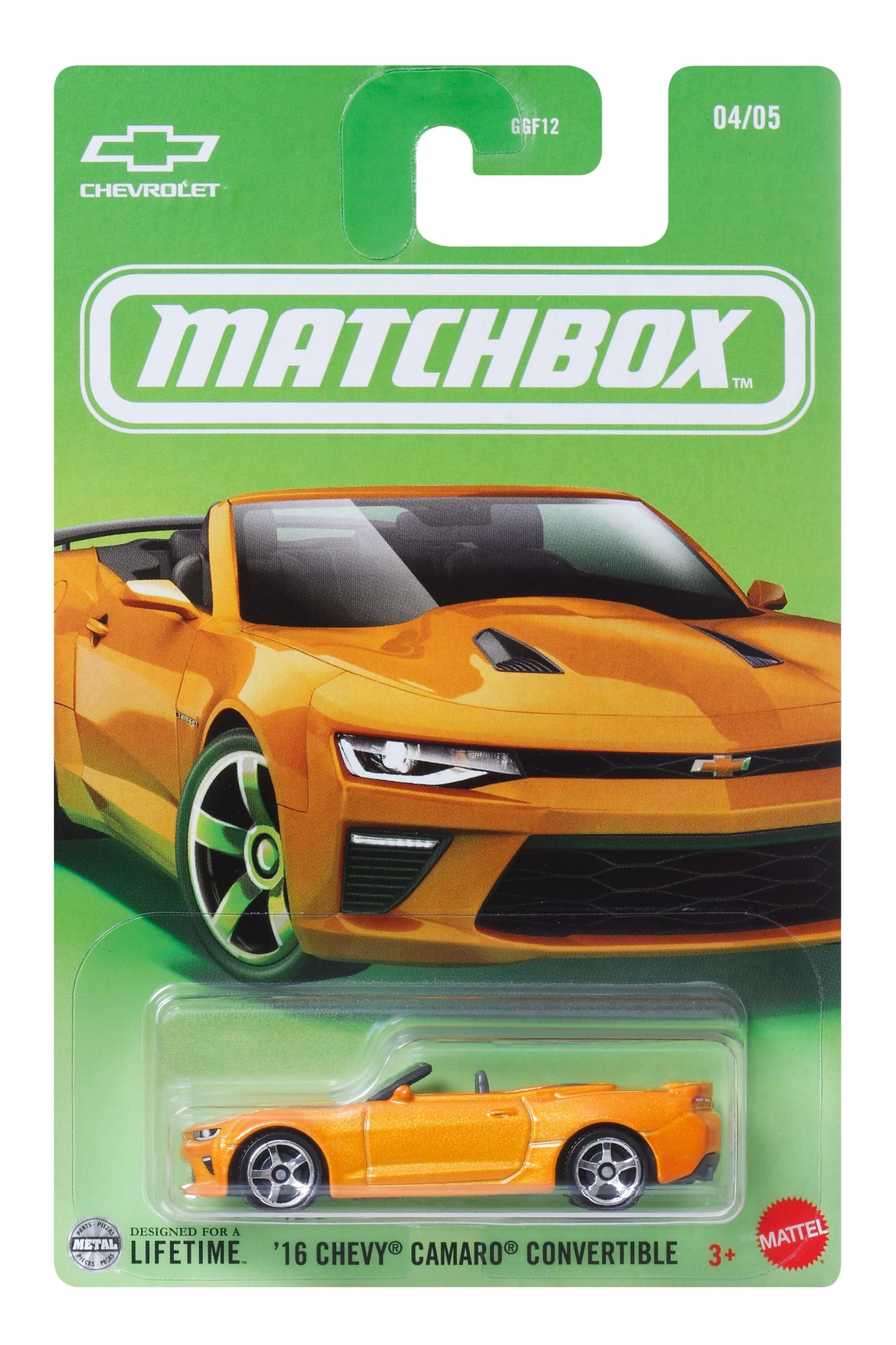 Matchbox Diecast Veículo de Brinquedo '16 Camaro Convertible