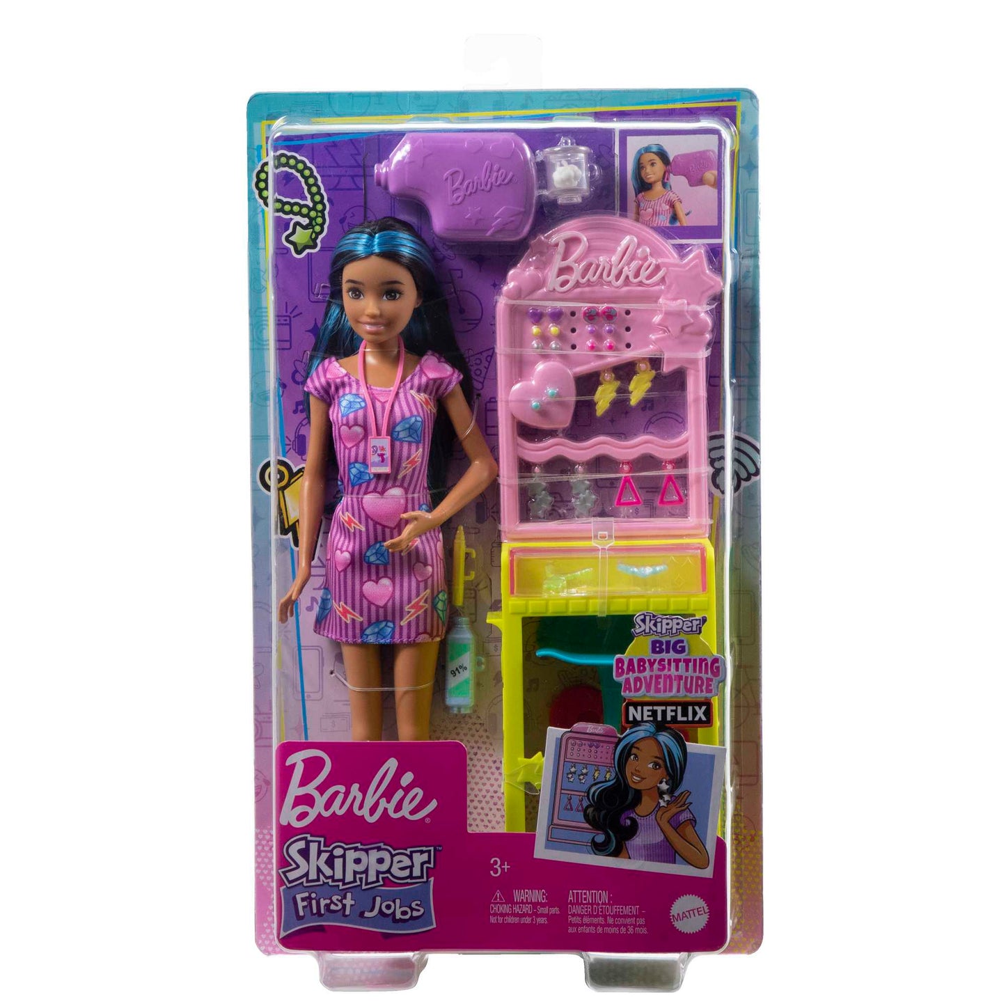 Barbie®-Skipper Premiers Jobs, Coffret Perçage des Oreilles Avec Outil