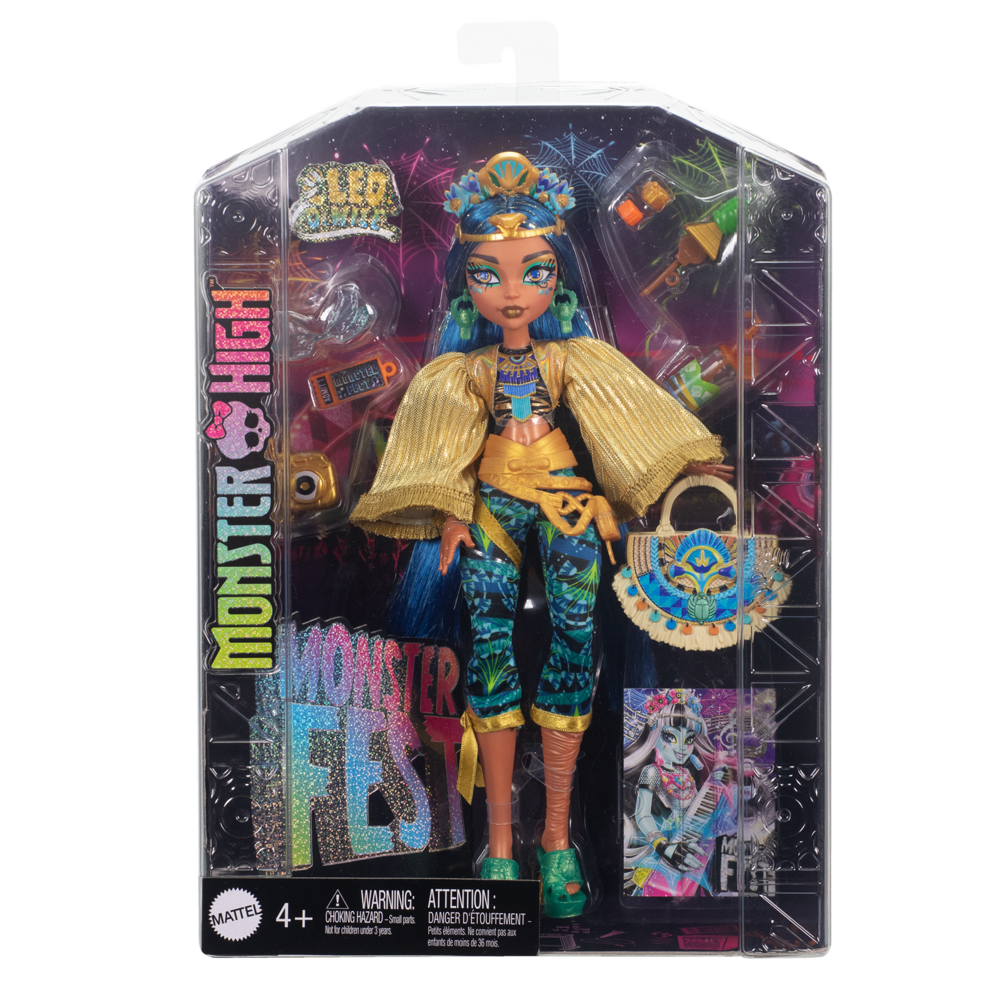 Monster High-Poupée Cleo de Nile Avec Tenue Pour Le Monster Fest