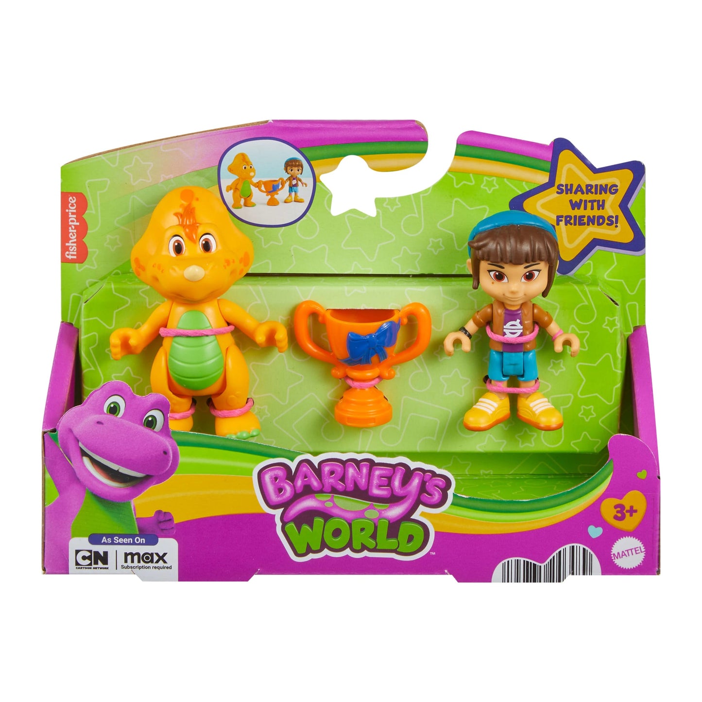 Barney Figura de Juguete Paquete de Billy y Mel