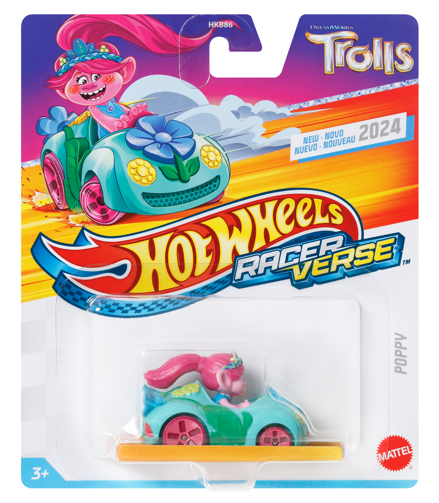 Hot Wheels RacerVerse Vehículo de Juguete Poppy