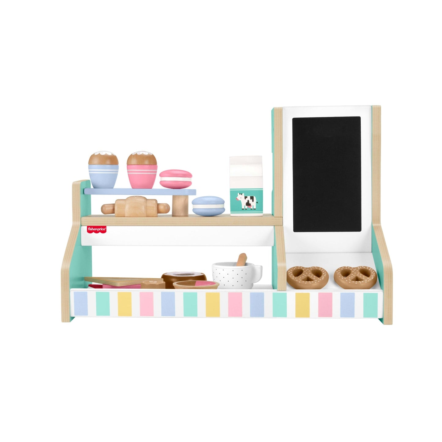 Fisher-Price® Coffret Café en Bois, 20Éléments en Bois