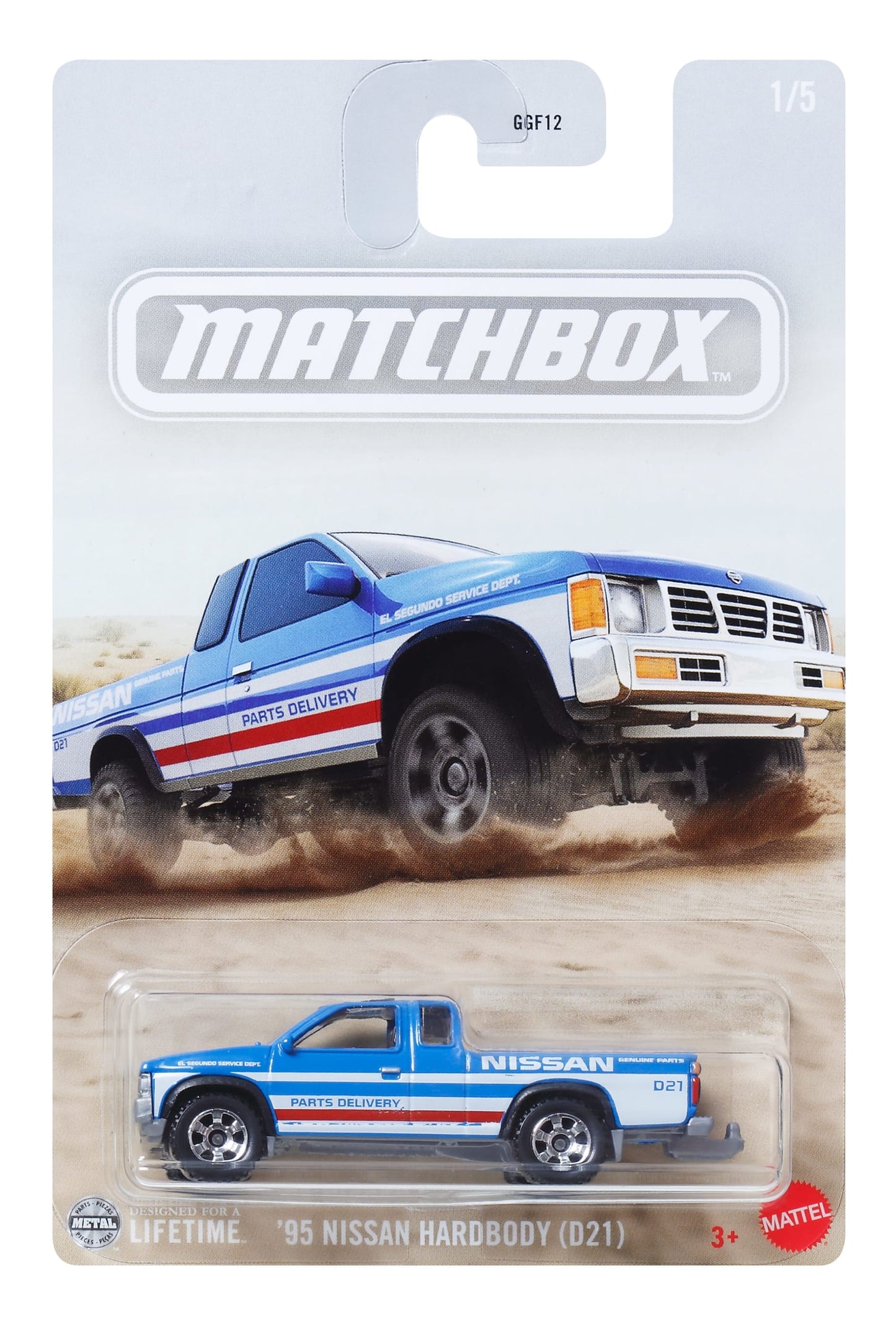 Matchbox Diecast Veículo de Brinquedo Nissan Hardbody Truck