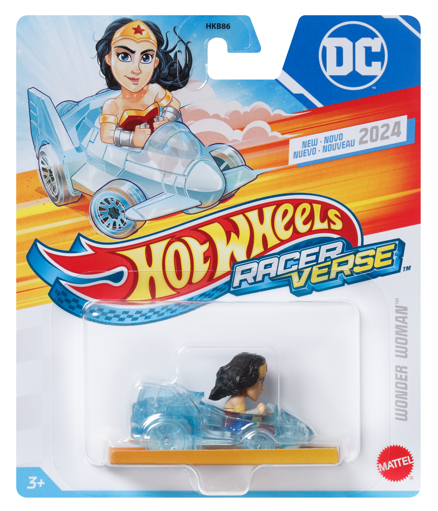 Hot Wheels RacerVerse Vehículo de Juguete Mujer Maravilla