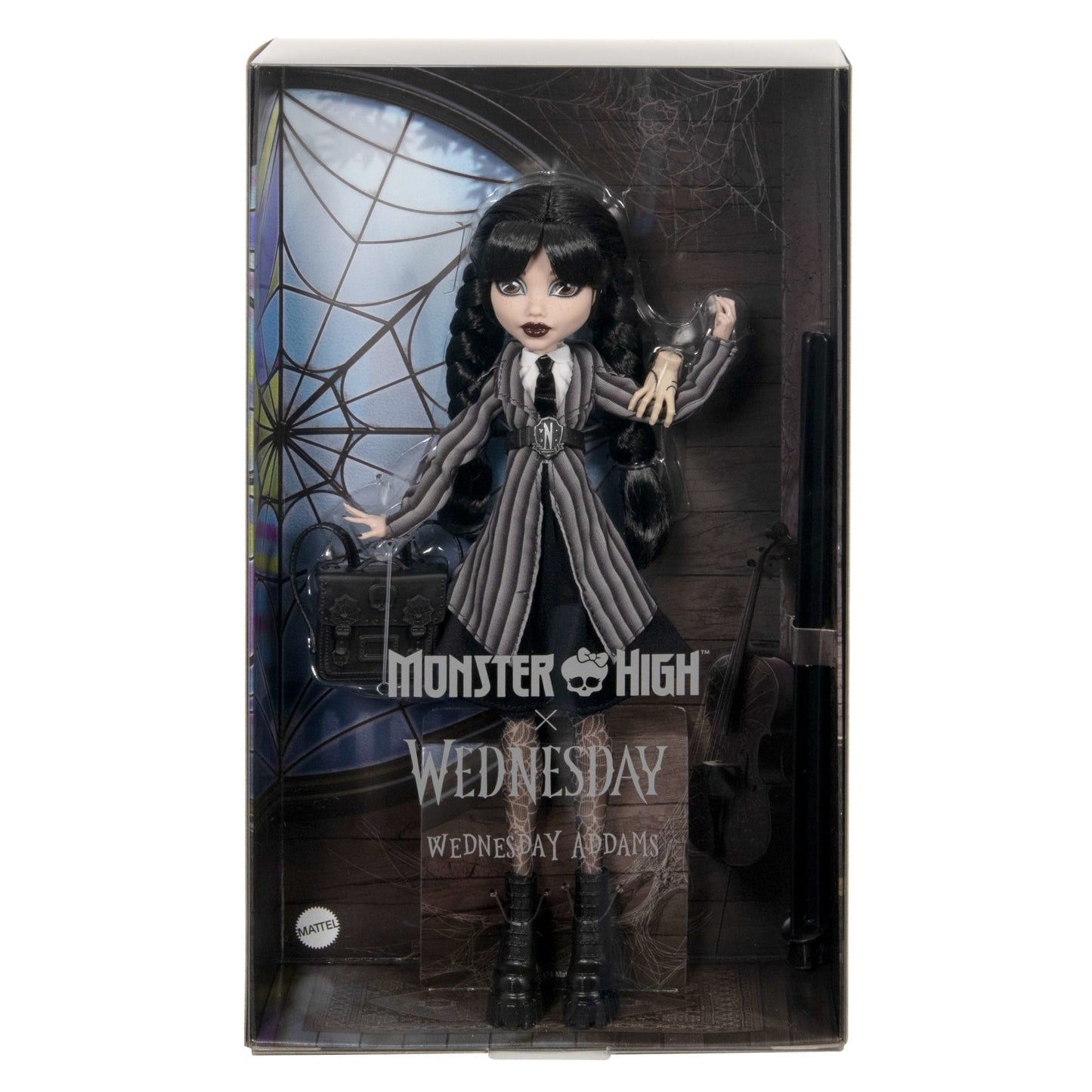 Monster High-Mercredi Addams en Uniforme-Poupée Avec La Chose