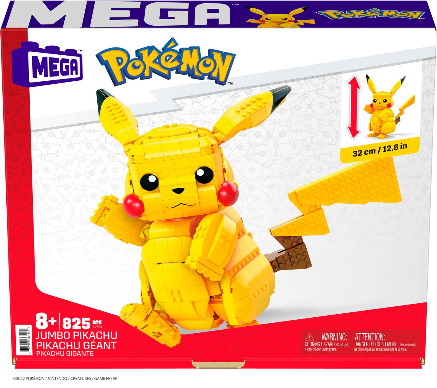 MEGA Pokémon Juguete de Construcción Jumbo Pikachu