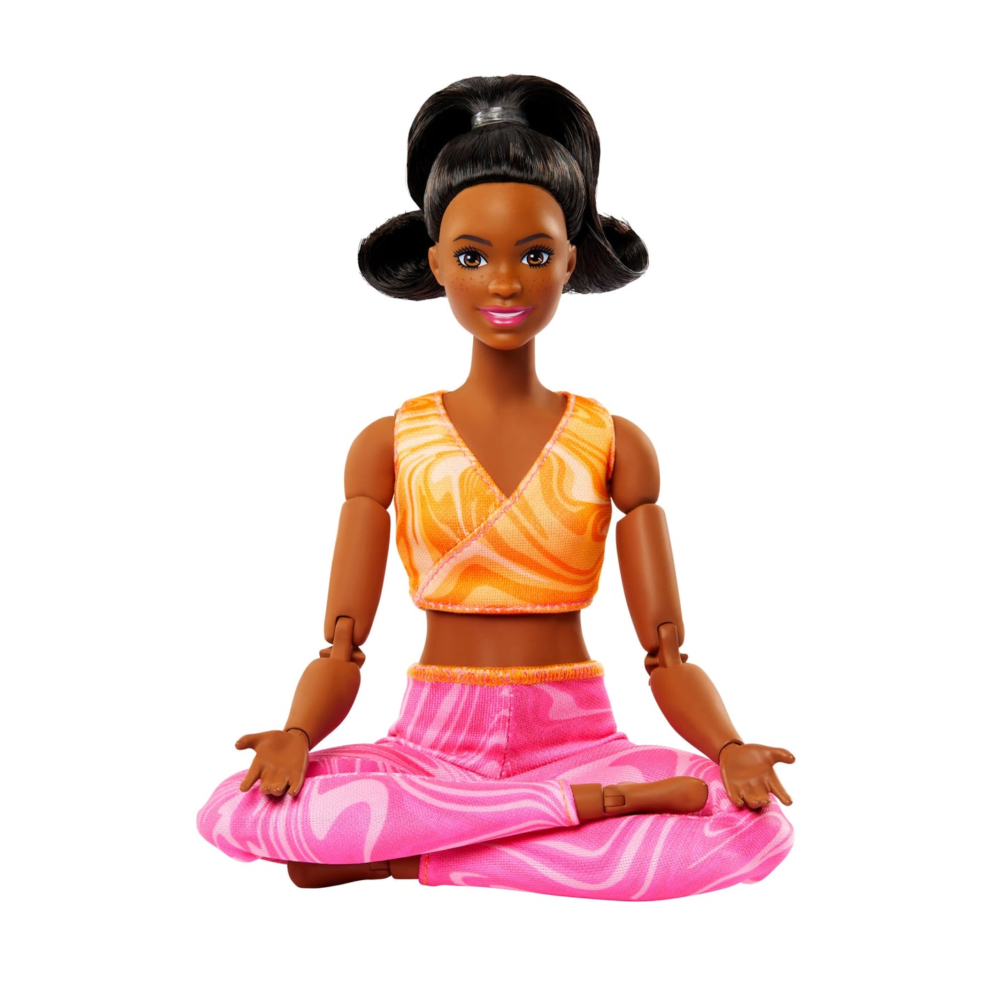 Barbie Made To Move Fashion Doll, Brunette Wearing Removable Sports Top & Pants, 22 Bendable “Joints”