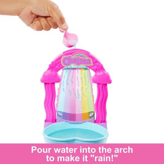 Barbie Chelsea Coffret de Jeu Glissade D’Eau Arc-en-Ciel